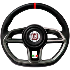 Volante Esportivo Gti Grafite Emblema Logo Vermelho Palio Fire Idea Siena Strada Punto Stilo Ducato