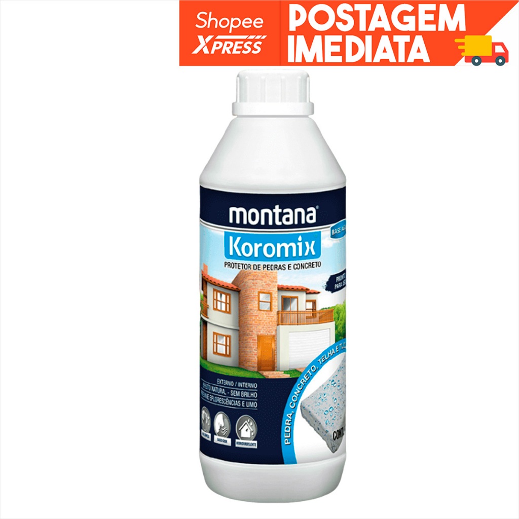 Protetor De Pedras E Concreto Efeito Natural 1l Koromix