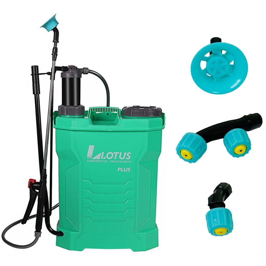 Pulverizador Costal Agrícola 20 Litros LTS com 3 Bicos e Jogo de Reparos