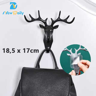 3 Ganchos Adesivo De Parede 18.5*17cm Formato Animal Decoração De Casa Porta Chave BC-43 em Oferta na Shopee