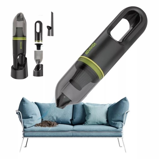 Aspirador de Pó Portatil sem Fio Potente Recarregavel Power Max - Nova Vida ND-29066