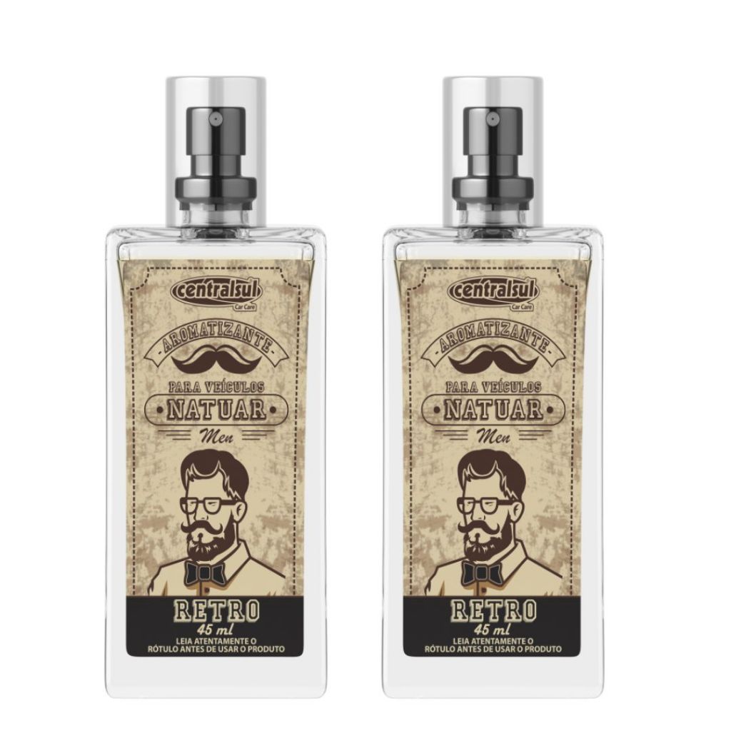 2 Aromatizante natuar men Retro 45ml em Oferta na Shopee
