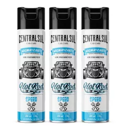 3 Aromatizante Automotivo Hot Rod Speed Centralsul 400ml
