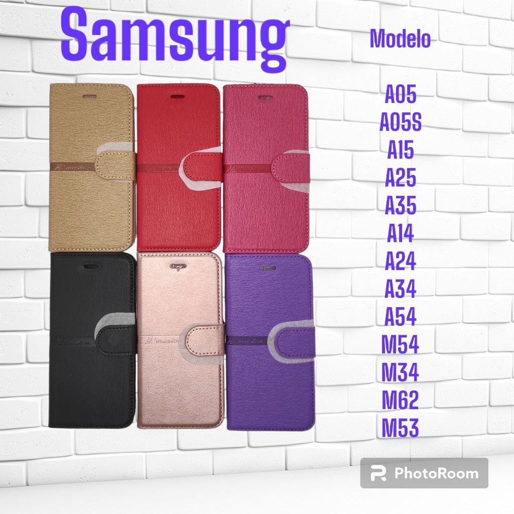 Capa Carteira filp cover Couro Sintetico compatível Samsung GALAXY A05 A05S A15 A25 A35 A14 A34 A54 A07 A17