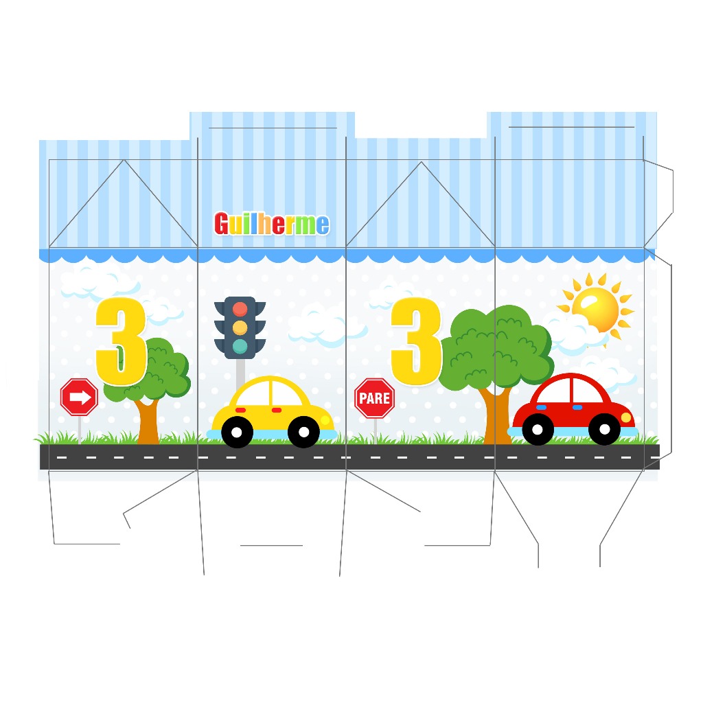 Kit Pegue Monte Personalizados Carrinhos 20 a 60 unidades Lembrancinhas de Aniversário Mesversário