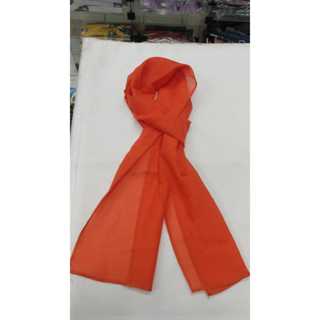 LENÇO ECHARPE DE CHIFFON LARANJA ESCURO CONGRESSO FESTIVIDADE em Oferta na Shopee