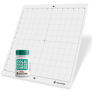Kit com 04 Bases De Corte Sem Cola 30x30 para Silhouette Cameo + Super Cola 60g em Oferta na Shopee