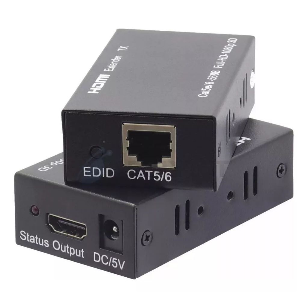 Extender Hdmi 60m Extensor Hdmi 60m Cat5e Cat6 Hdmi Bivolt