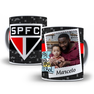 Caneca Times De Futebol Com Foto e Nome Personalizada em Oferta na Shopee