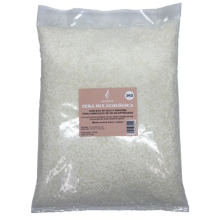 2 Kg Parafina Lentilhada Soja Vegetal Cera Mix Eco para  Velas em Oferta na Shopee
