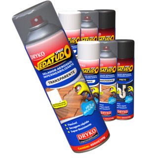 Borracha Líquida Impermeabilizante Spray Vedatudo Impermeável COR TRANSPARENTE 100ML - DRYKO em Oferta na Shopee