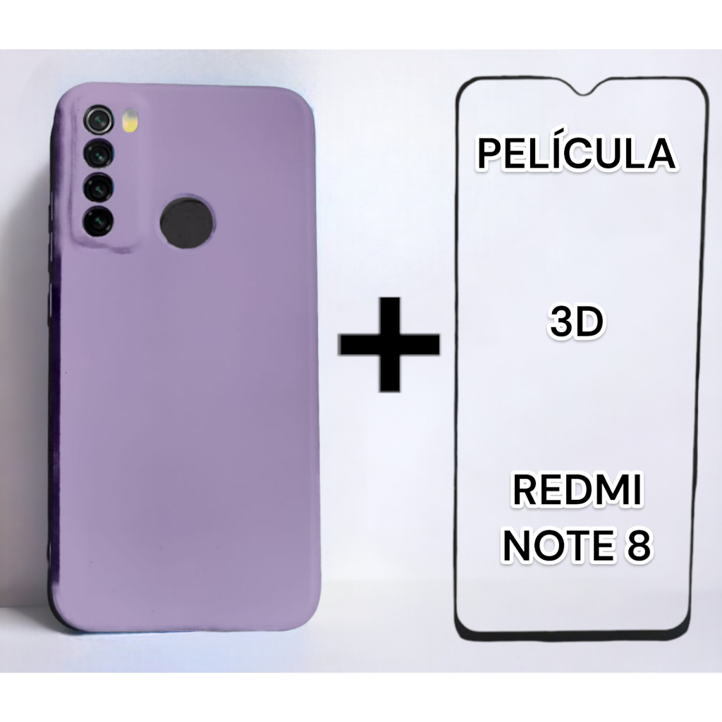Kit capinha capa case Xiaomi NOTE 8 + Pelicula 3D em Oferta na Shopee