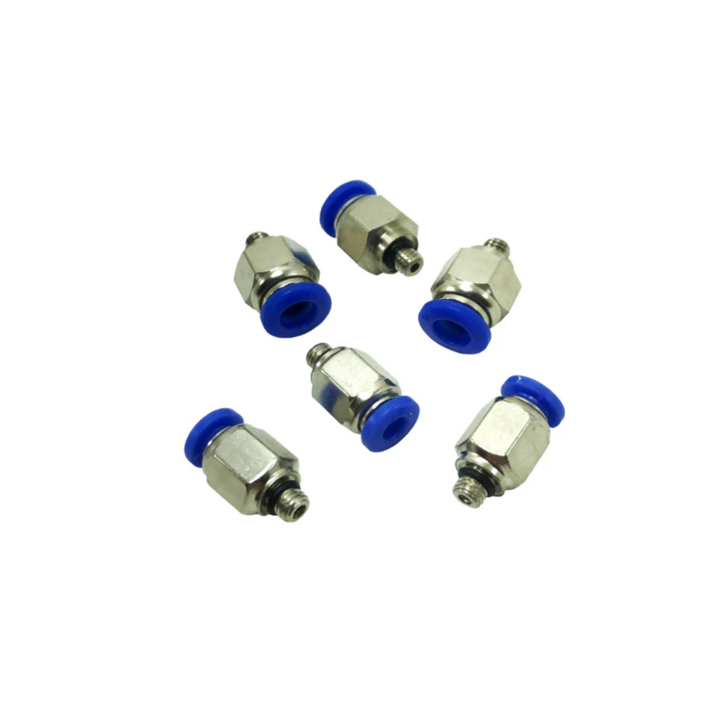 Conector Pneumatico União Reta Pu Rosca Macho M5