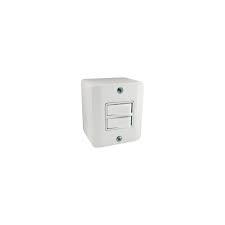 Interruptor Triplo 3 OU 2 Teclas Simples Sistema X Com Caixa Sobrepor Externo Ilumi Ambiente Interno e Externo