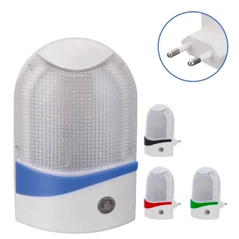 Luminária Abajur Led Sensor Tomada Bivolt Quarto Criança