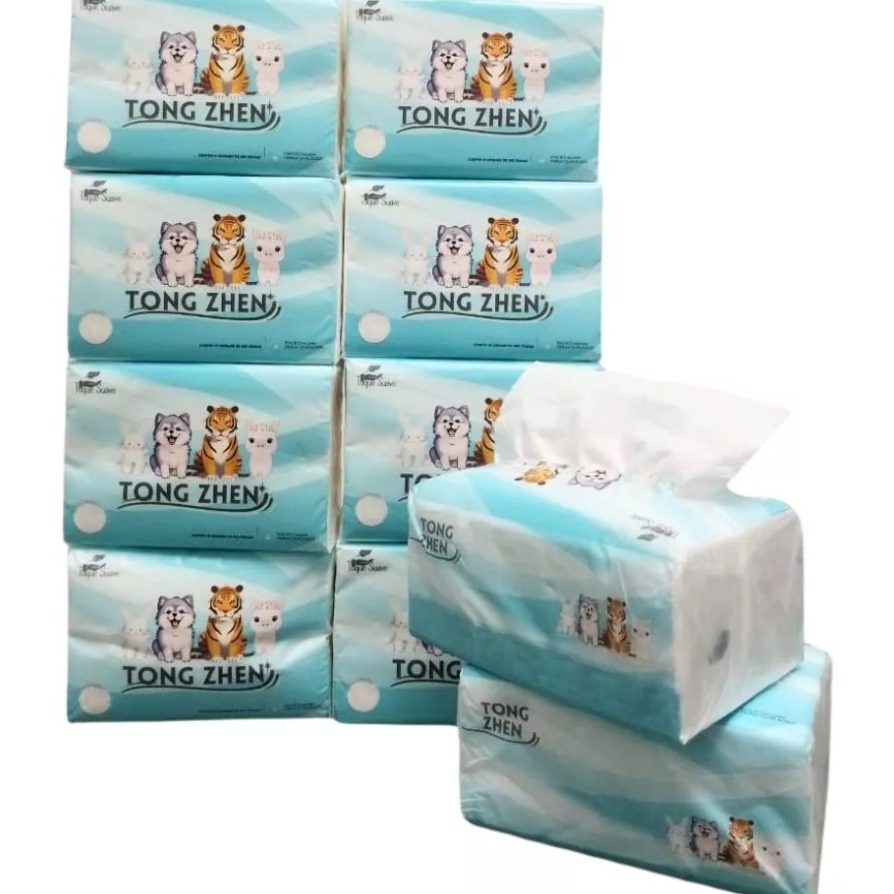 Lenço Papel kit10 Papel toalha interfolha 5 dobras branco c/400 Ipel