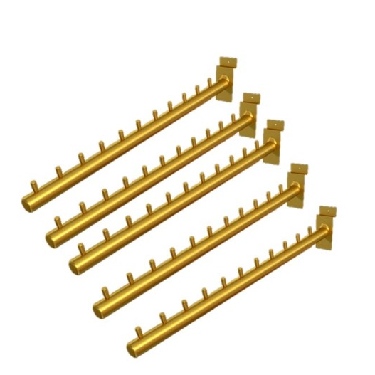 Arara de painel Expositor Arara Rt 40 Cm DOURADO do 5 Unidade em Oferta na Shopee