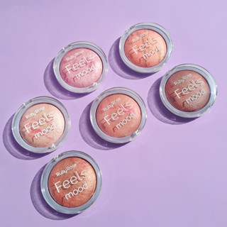 Blush Compacto Ruby Rose Marble Blush Feels Mood