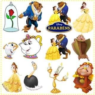 A Bela E A Fera - 10 Displays De Festa De 20cm Totens em Oferta na Shopee