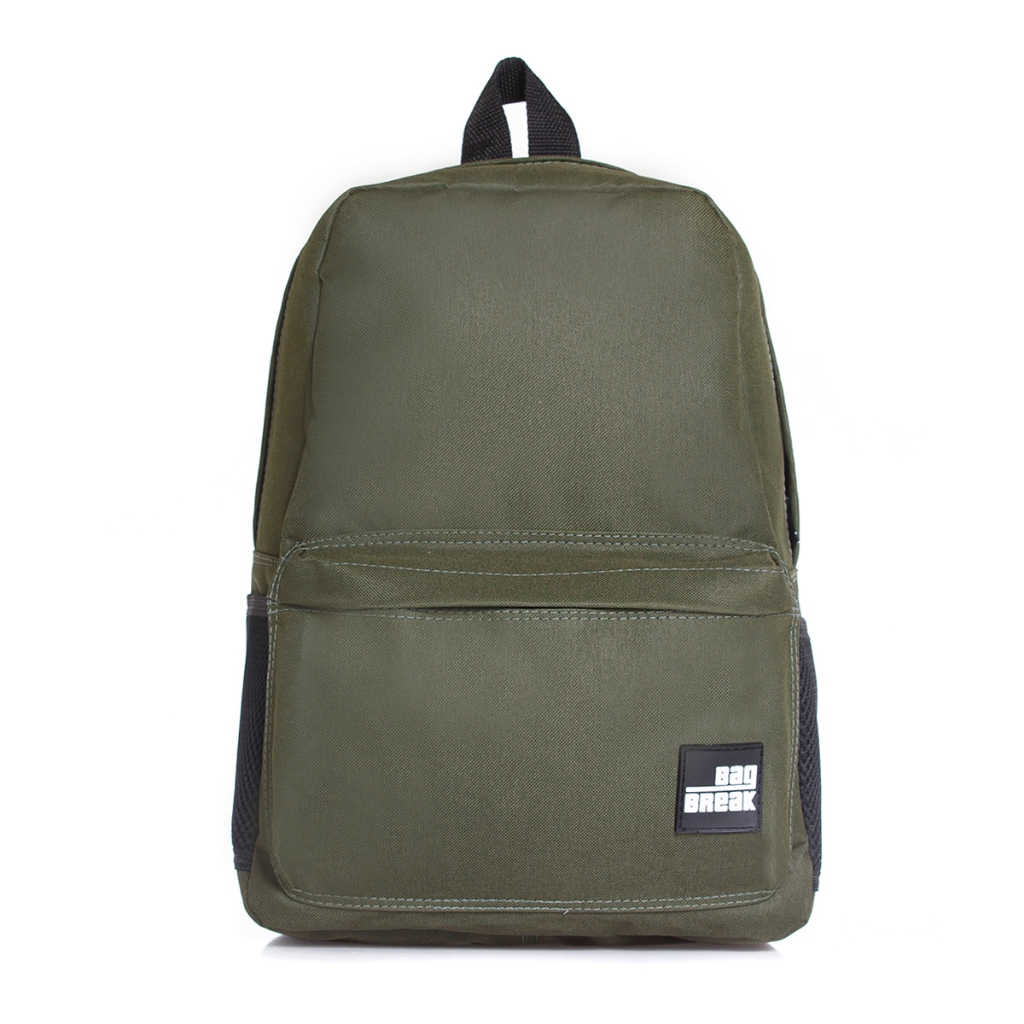 Bolsa Reforçada  Mochila Escola de Lona Reforçada Verde Escuro