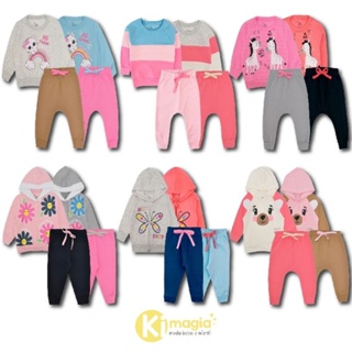 Conjunto de Moletom Menina Bebê Inverno em Oferta na Shopee
