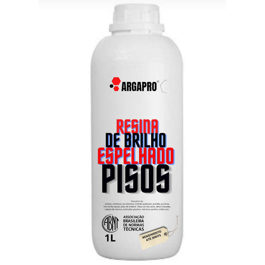 Resina de brilho espelhado para pisos argapro 1l
