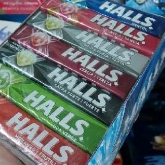 Bala Drops Halls - Caixa sortida - Total 21 Drops