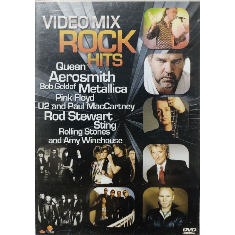 Dvd Video Mix Rock Hits Otimo Estado Queen Aerosmith Metallica Pink Floyd U2 Sting Amy Winehouse