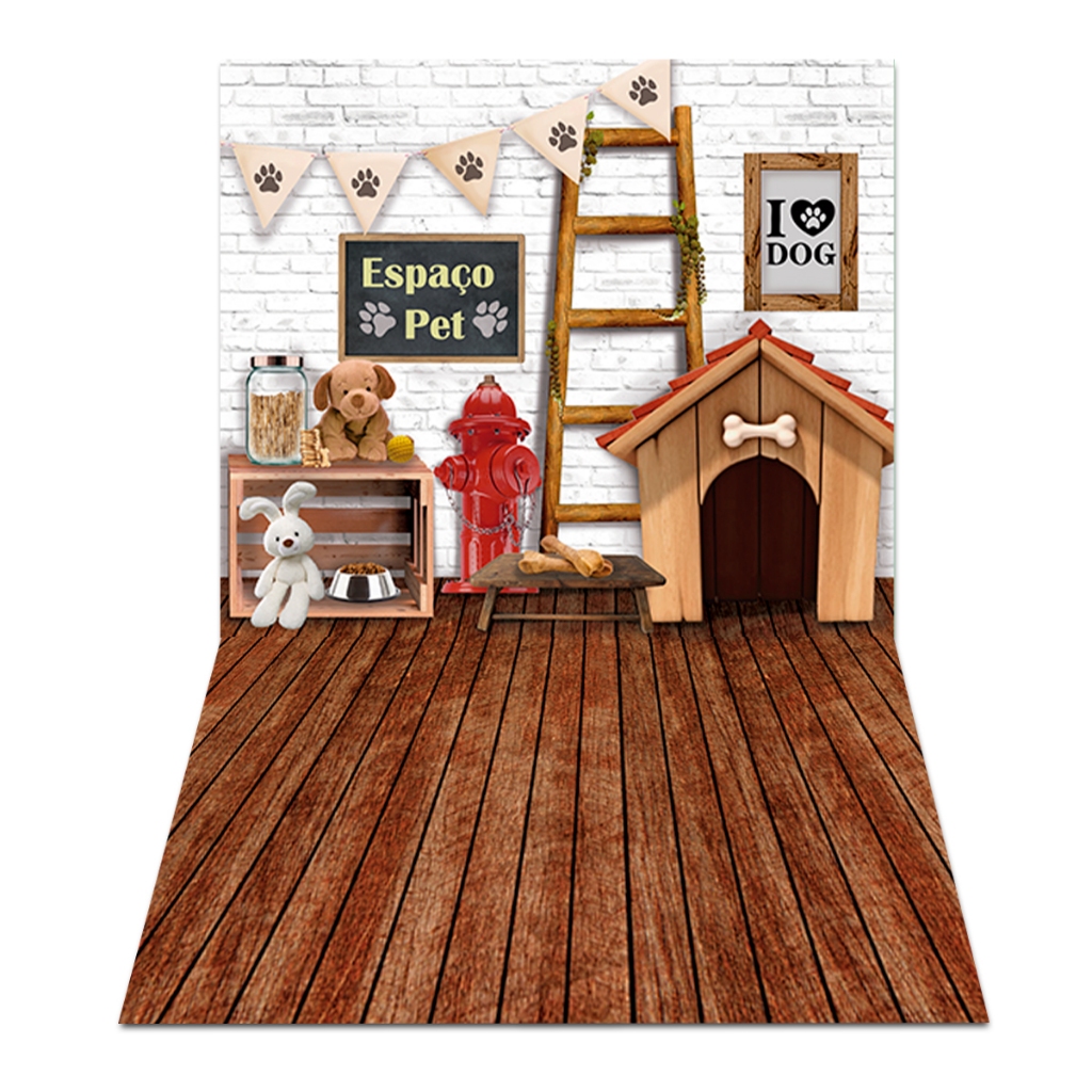 Fundo Fotográfico Pet Shop Ensaio em Tecido PN-0309 em Oferta na Shopee
