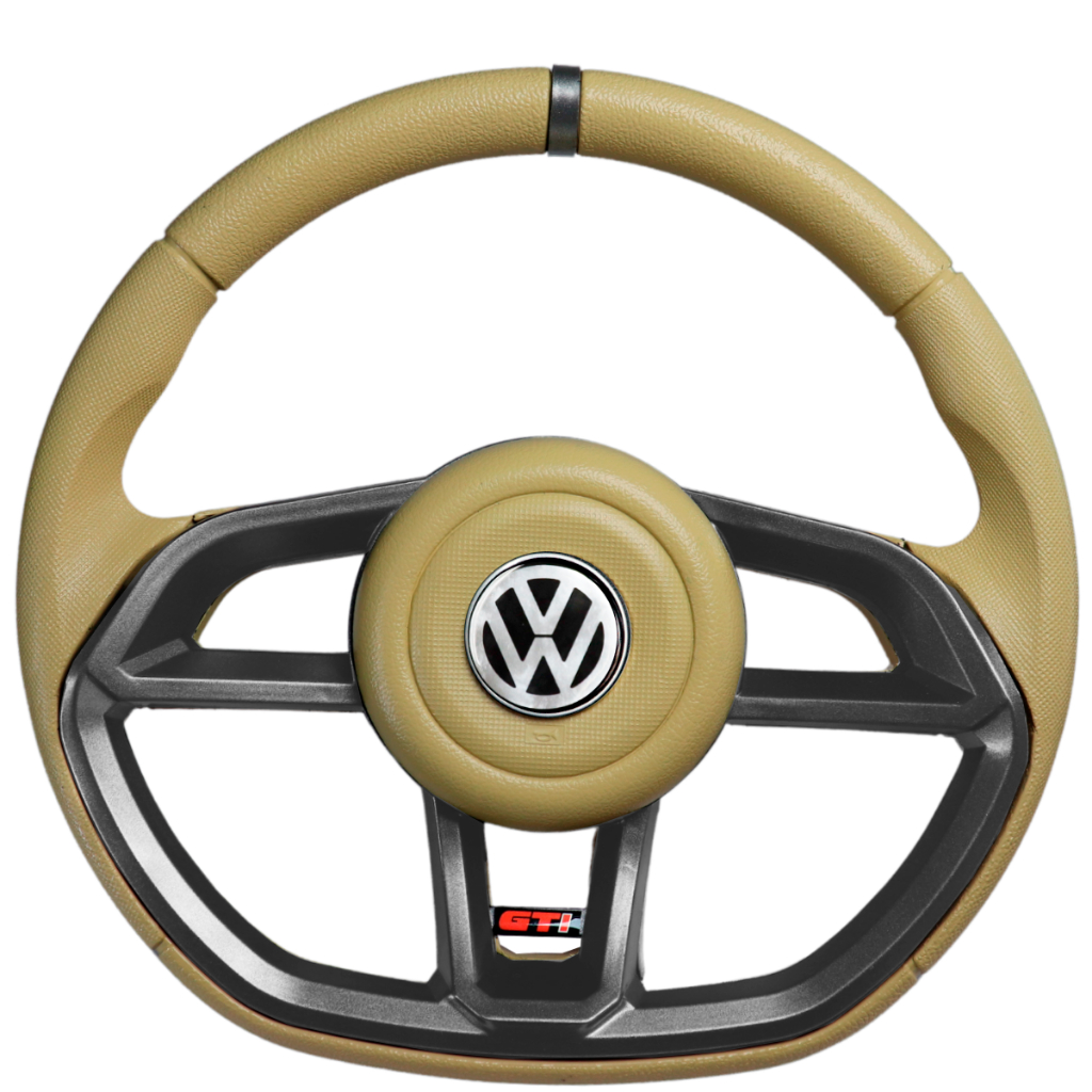 Volante Esportivo Gti Grafite Vw Gol Polo Novo Fox Voyage Jetta Spacefox Crossfo