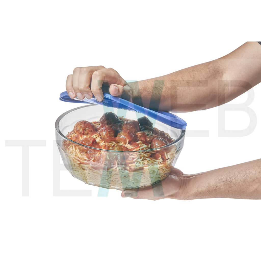Pote Tigela de Vidro com Tampa Plástica Laguna 4 Litros Vitazza: Servir, Armazenar Alimentos