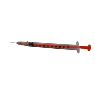 Seringa Insulina / Botox / Tuberculina com agulha13 x 0.45 - Removível - 26 G½ 1 mL 100 UI kit com 10 / 20 / 50 / 100 unidades em Oferta na Shopee