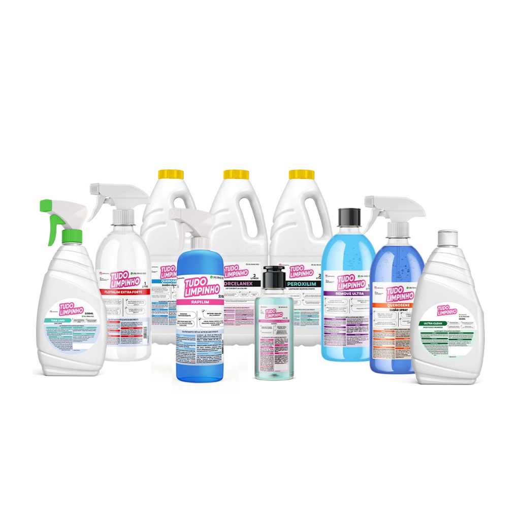 KIT LIMPEZA PESADA FAXINA PROFISSIONAL TUDO LIMPINHO