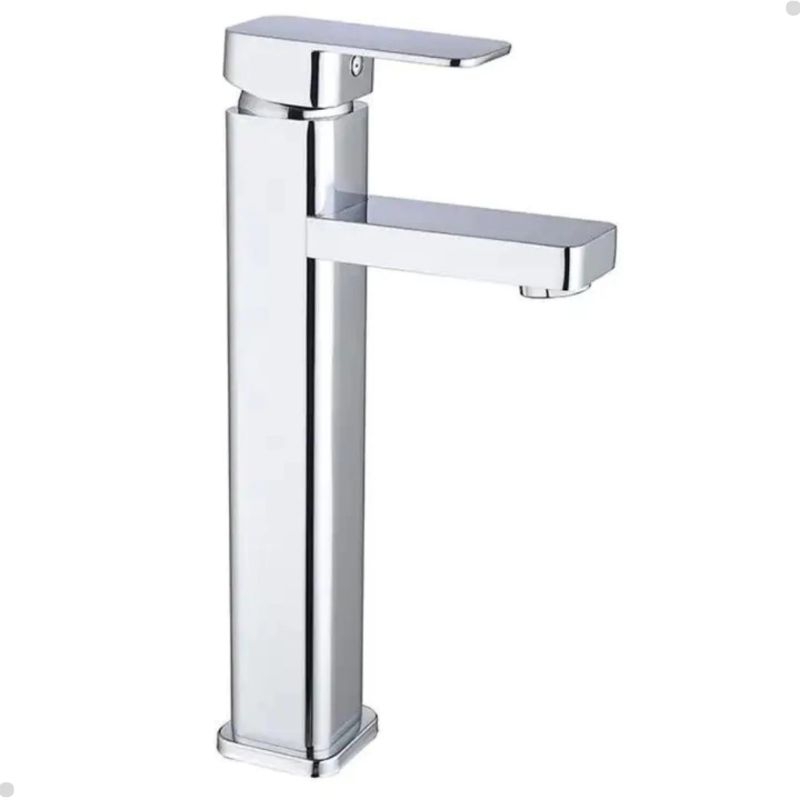 Torneira Banheiro Misturador Monocomando Lavabo Bica Alta Quadrada Metal 15091 em Oferta na Shopee
