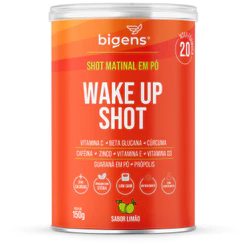 Wake up shot, vitamina c, própolis, gengibre, cúrcuma, guarana e zinco, 150g, Bigens (Unidade)