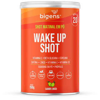 Wake up shot, vitamina c, própolis, gengibre, cúrcuma, guarana e zinco, 150g, Bigens (Unidade) em Oferta na Shopee