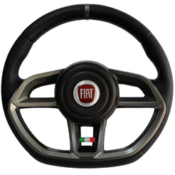 Volante Esportivo Gti Grafite Emblema Logo Vermelho Itália Uno Elba Fiorino 1985 1986 1987 1988 1989
