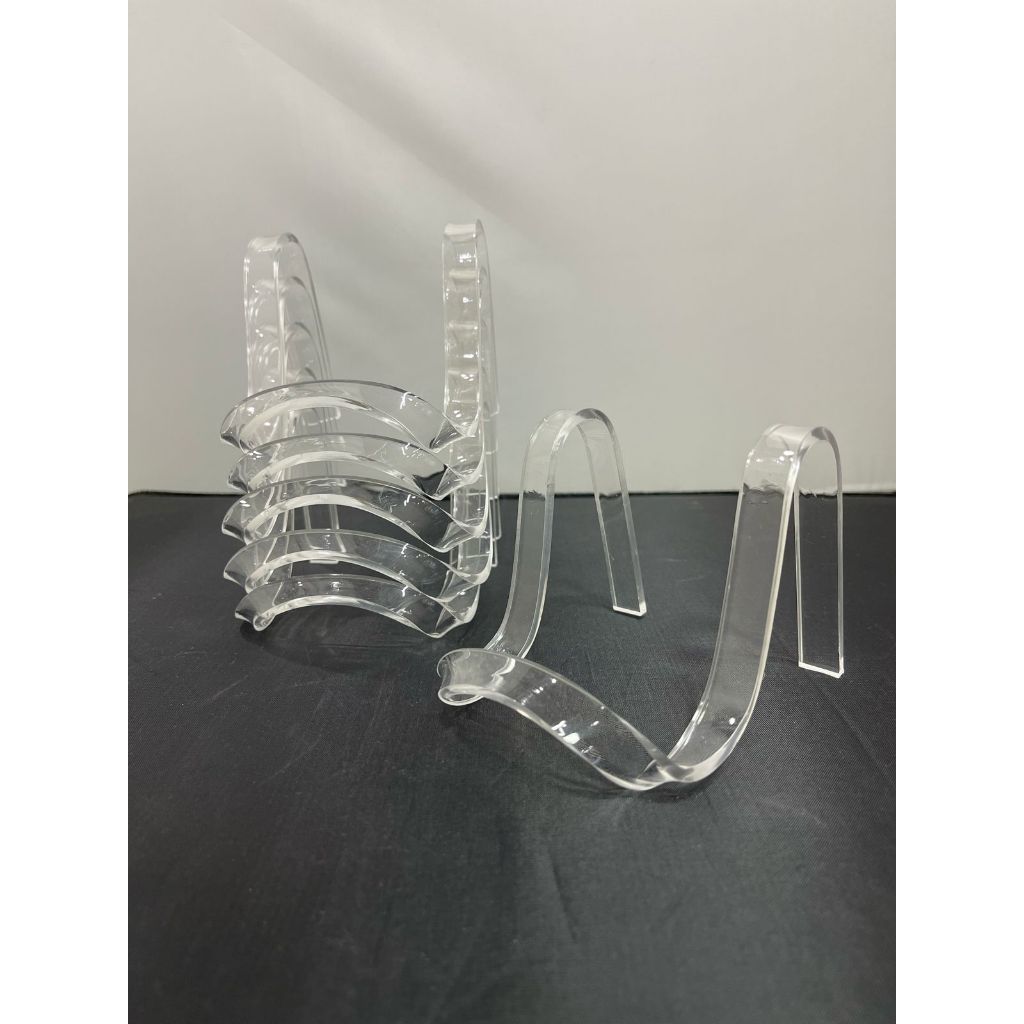 Expositor Acrílico Porta Livros/Pratos em W - Pequeno/ kit com 6 peças. em Oferta na Shopee