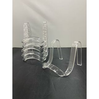 Expositor Acrílico Porta Livros/Pratos em W - Pequeno/ kit com 6 peças. em Oferta na Shopee