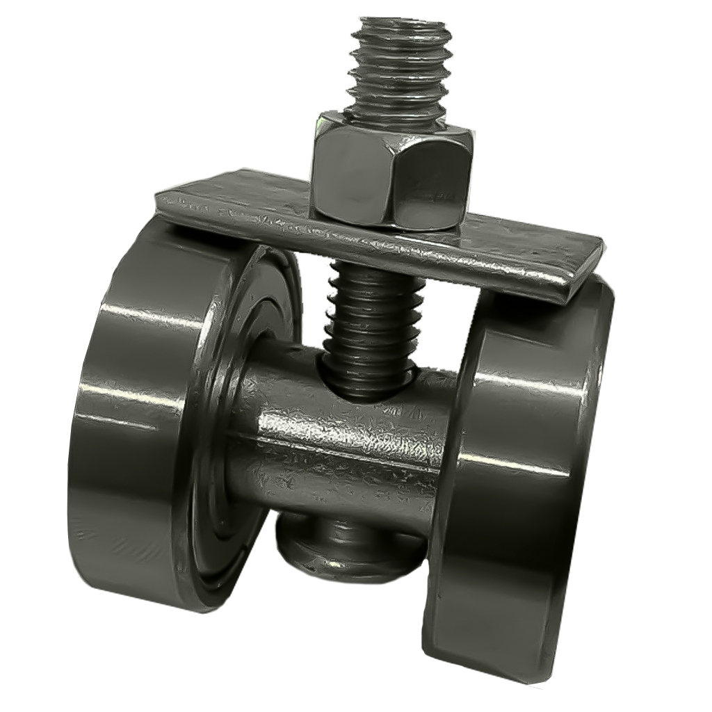 Roldana Dupla De Aço P/ Portão De Correr 1/1 Pol. em Oferta na Shopee