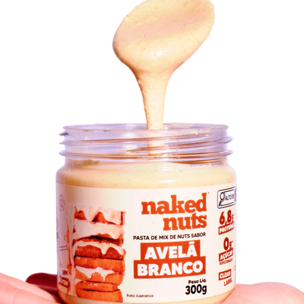 Pasta de Amendoim Proteica 300g- Naked Nuts - Pasta Fit com Zero Açúcar Adicionado e Sem Glúten - Food & Beverages
