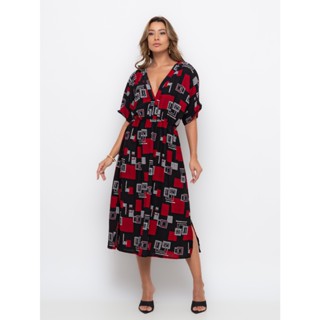 Vestido estampa fruitstyle tendência cod:2021 em Oferta na Shopee