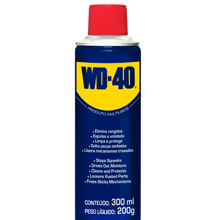 Óleo Lubrificante Desengripante WD-40 Multiuso 300ml Spray Aerosol Ferramentas Proteção Manutenção