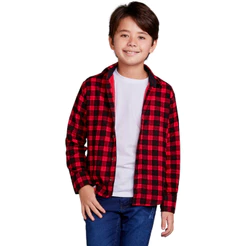 Camisa Xadrez Infantil Flanelada