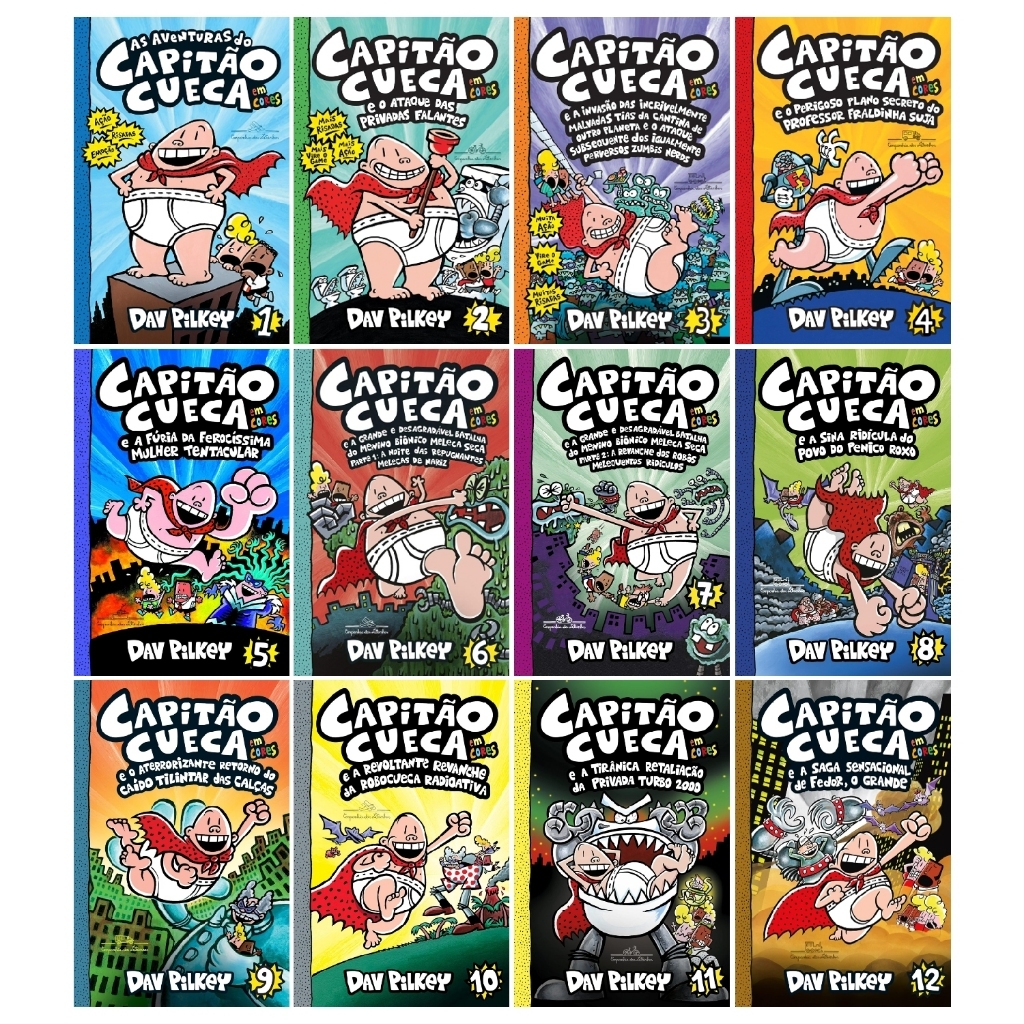 Coleção Capitão Cueca | Dav Pilkey | Vários Livros(1 ao 8) - Avulsos
