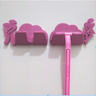 Kit 2 Suportes Lamina Parede Banheiro (Homem-Mulher) Colante dupla face em Oferta na Shopee