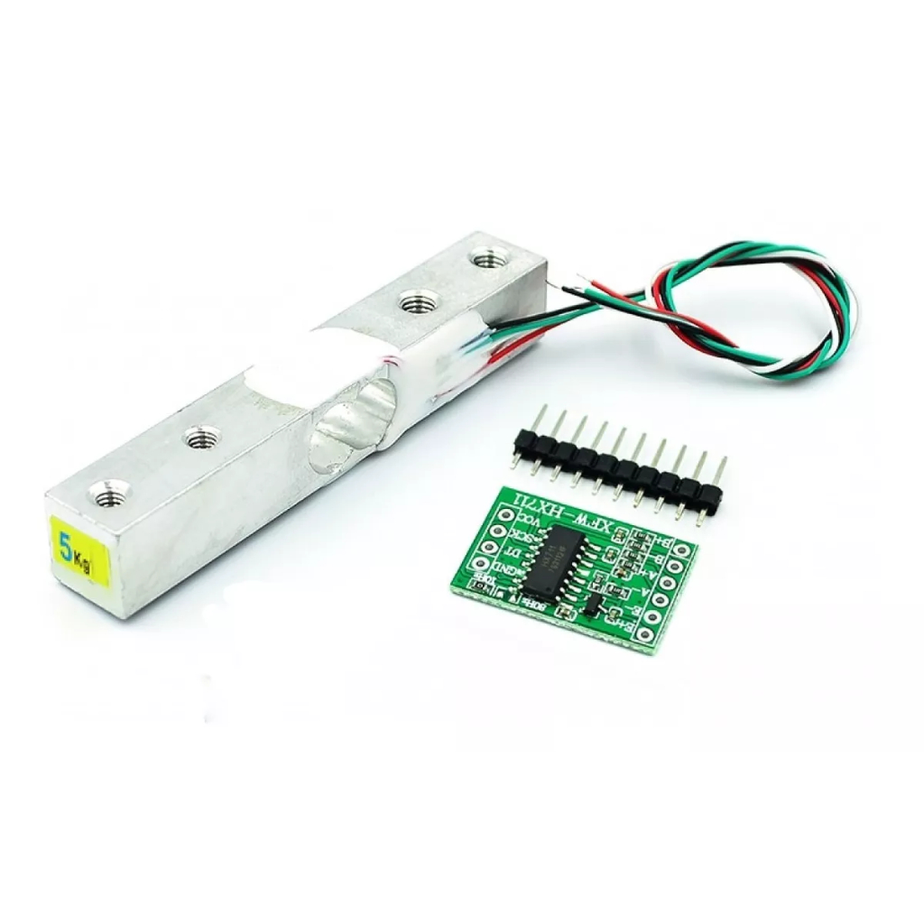 Célula De Carga 5Kg - Sensor De Peso + Módulo Hx711 Sensor Peso Balança Arduino