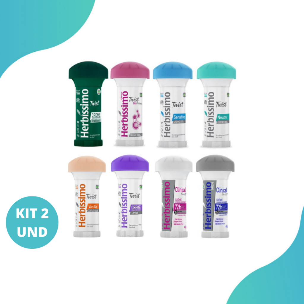Kit 2und Desodorante antitranspirante Twist Herbissimo 45G em Oferta na Shopee