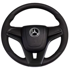 Volante Preto Esportivo Mercedes Benz Mb Direção Para 608 1620 1111 1113