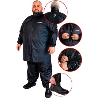 Capa De Chuva Reforçada Tamanho Especial Motoboy XG - XGG - EG - EGG 3g 4g 5g 6g Plus Size Grande em Oferta na Shopee